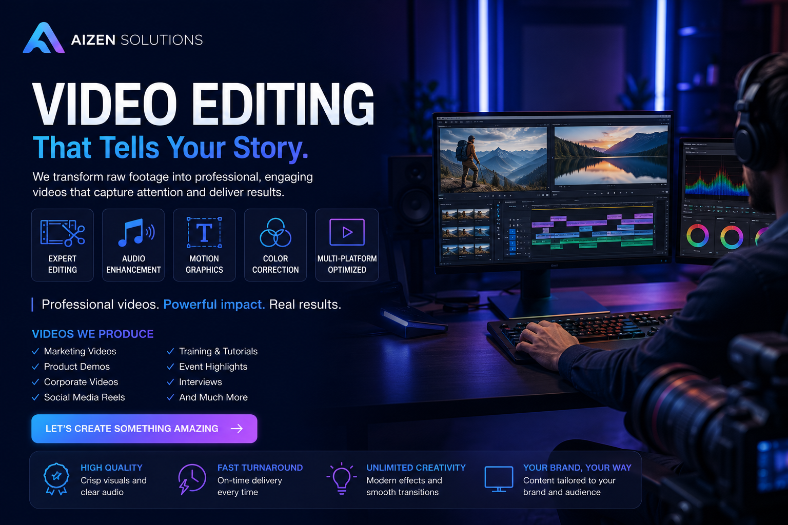 Video Editing Services for Engaging Brand Content